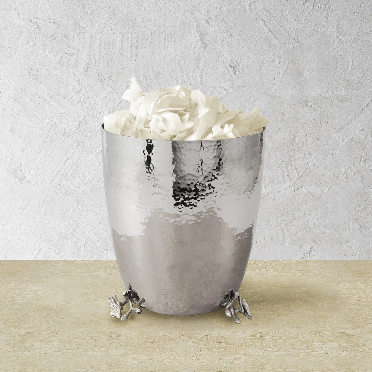 Michael Aram White Orchid Waste Basket