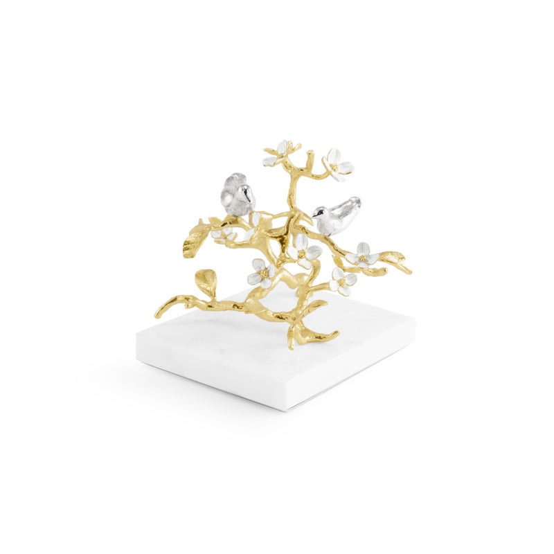 Lovebirds Silver & Gold Decorative Object