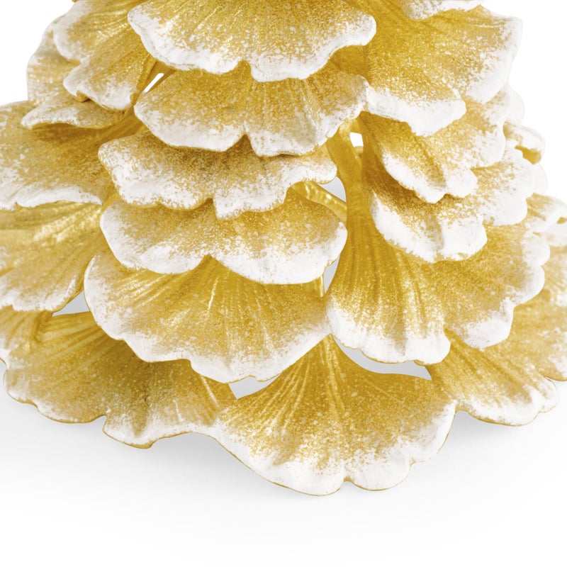 Ginkgo Gold Frost Christmas Tree Small