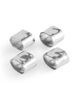 Reflective Gift Set - Napkin Rings and Napkins S/4