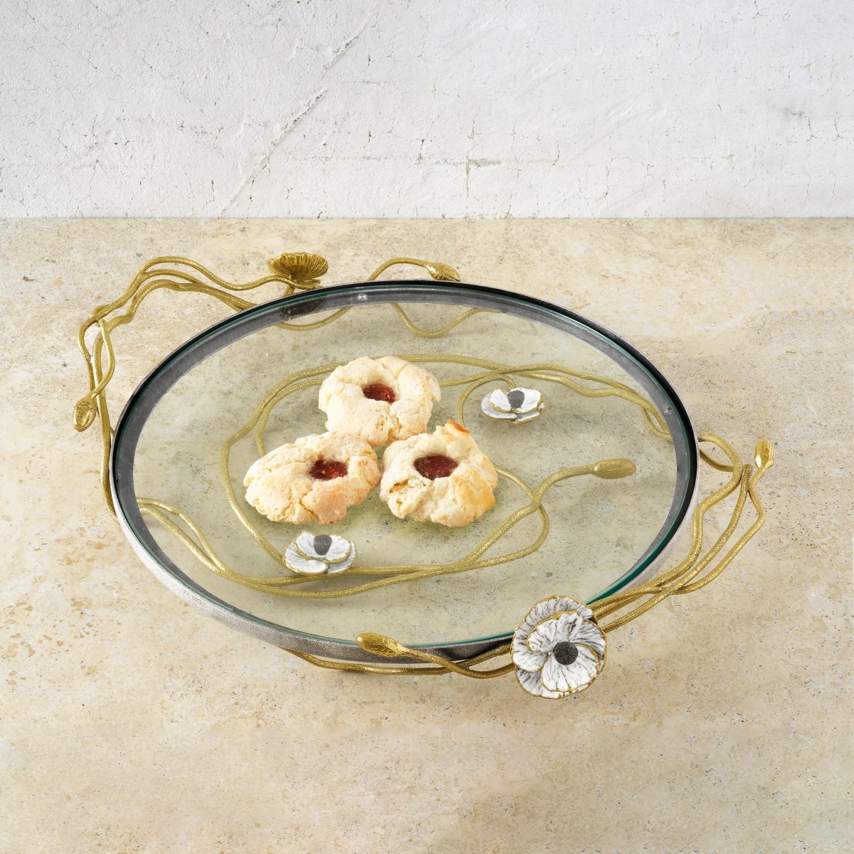 Anemone Glass Platter – Michael Aram
