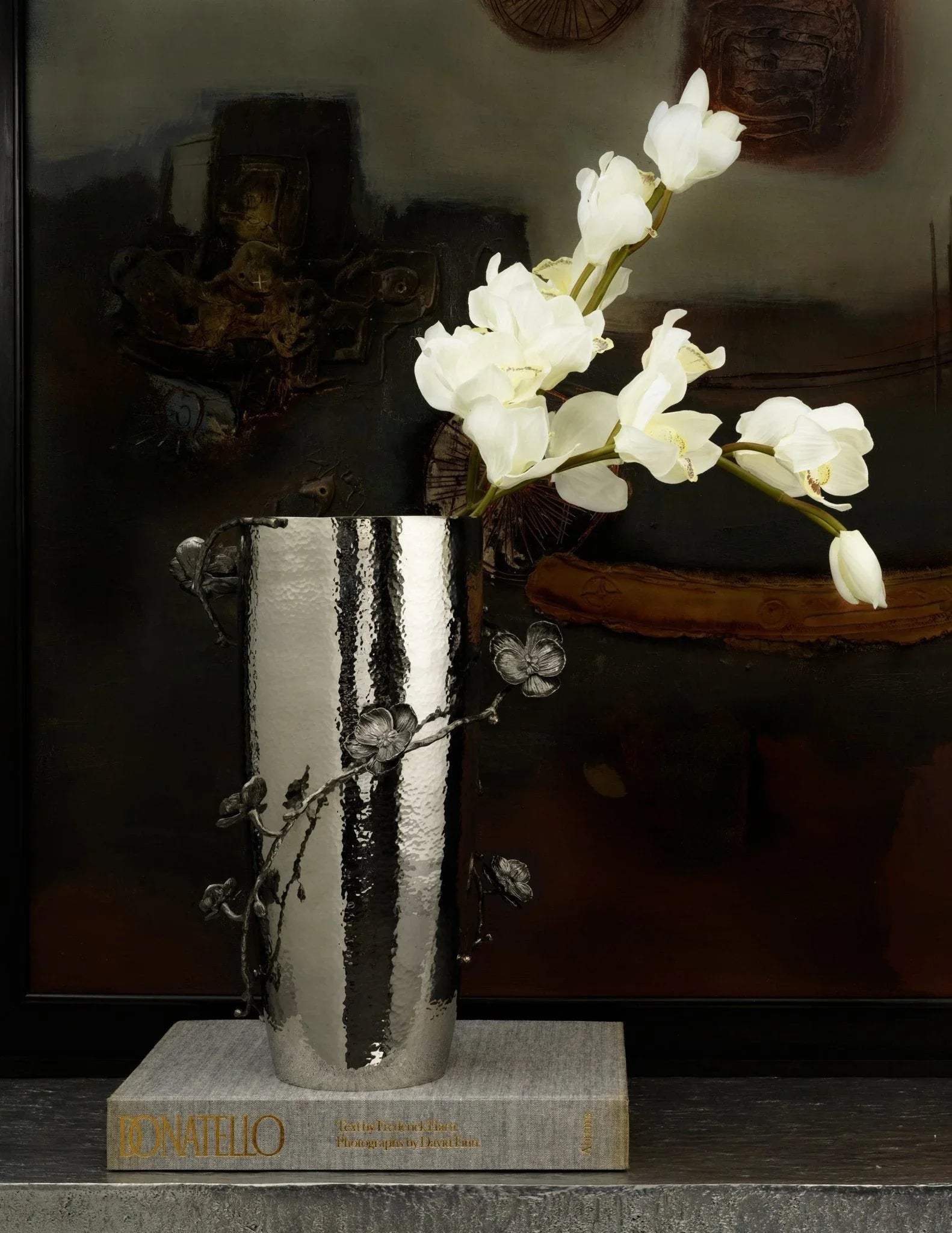 Black Orchid Centerpiece Vase – Michael Aram