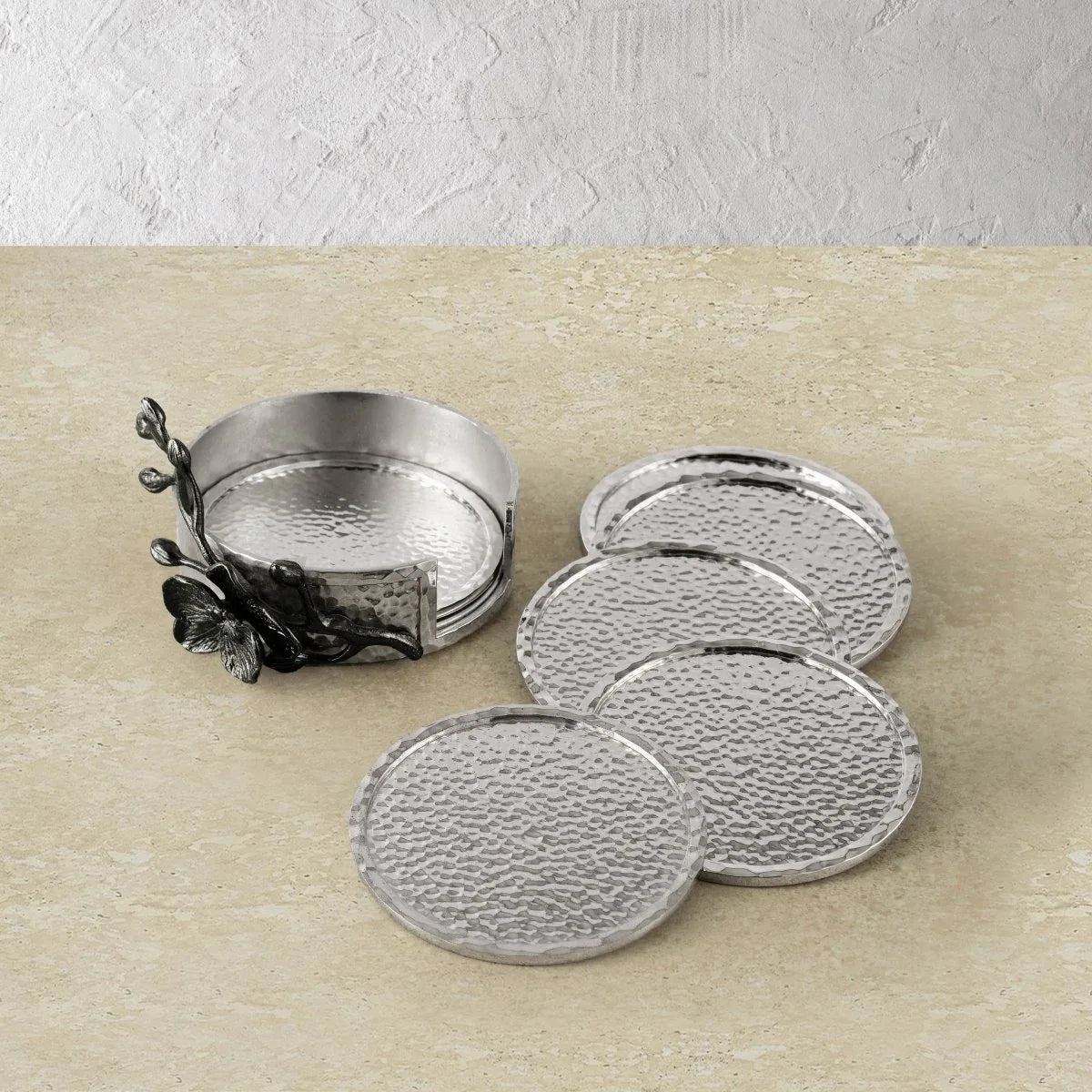 Black Orchid Drink Coaster Set – Michael Aram