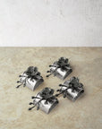 Michael Aram Black Orchid Napkin Ring Set