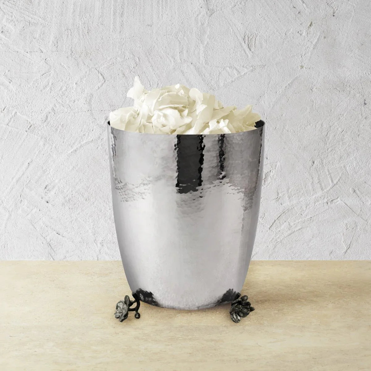 その他 OrchidWinestopper,Black by Michael Aram Black Orchid Waste Basket – Michael Aram