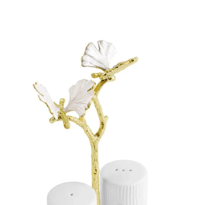 Michael Aram Butterfly Gingko Gold Salt & Pepper Shaker Set