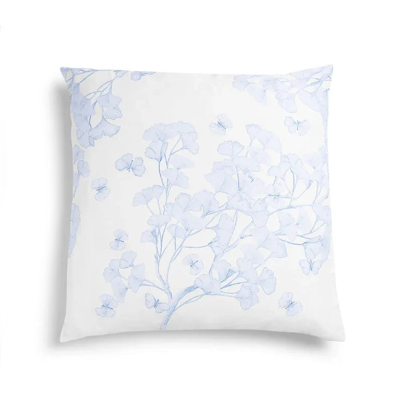 Michael Aram Butterfly Ginkgo Euro Shams - Sky and White