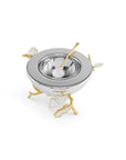 Michael Aram Butterfly Ginkgo Gold Caviar Dish with Spoon