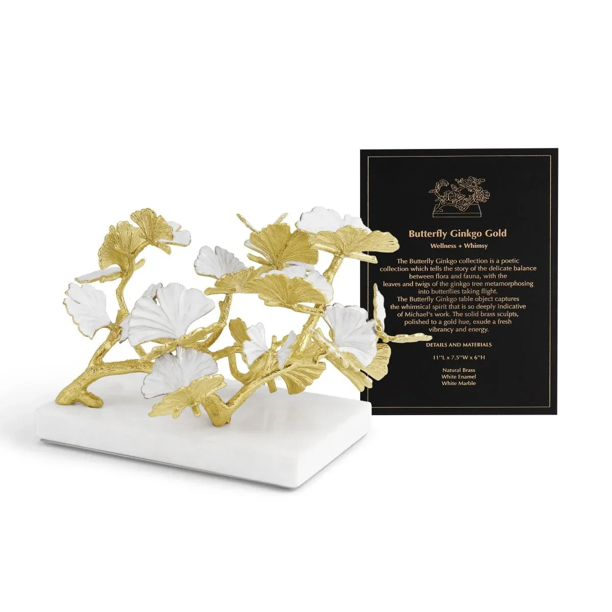 Butterfly Ginkgo Gold Decorative Object – Michael Aram