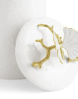 Michael Aram Butterfly Ginkgo Gold Porcelain Canister