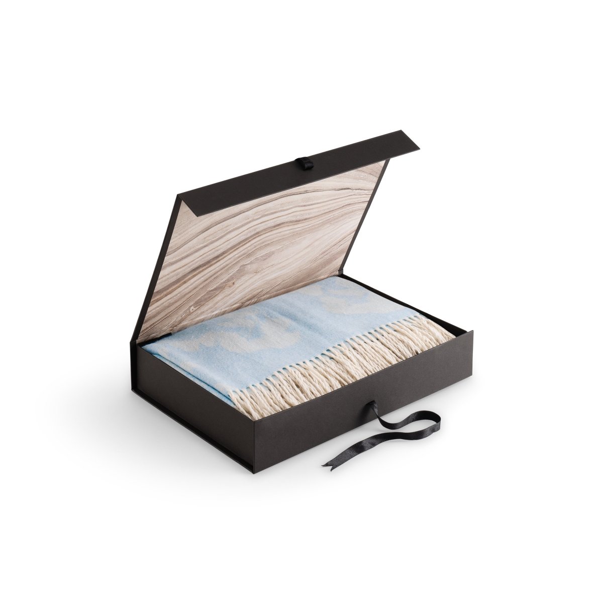 Michael Aram Butterfly Ginkgo Throw Sky and White
