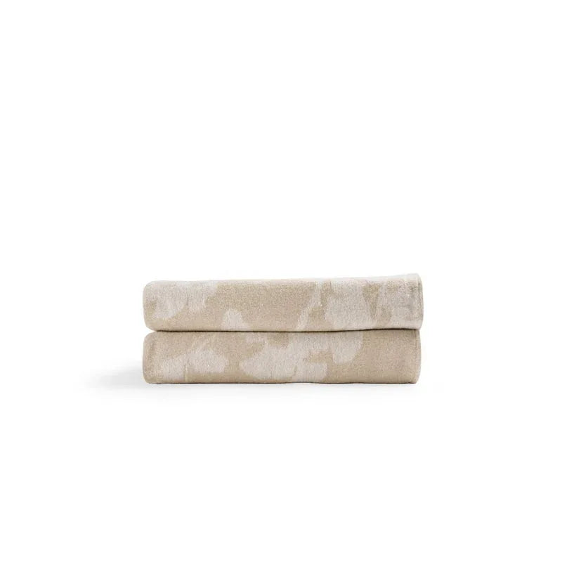 Michael Aram Butterfly Ginkgo Throw Stone and White