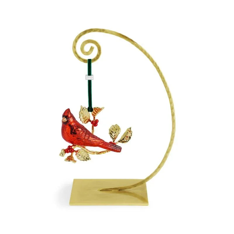 Michael Aram Cardinal Glass Ornament