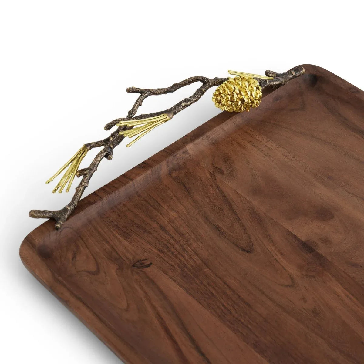 Pine Cone Medium Wood Tray – Michael Aram