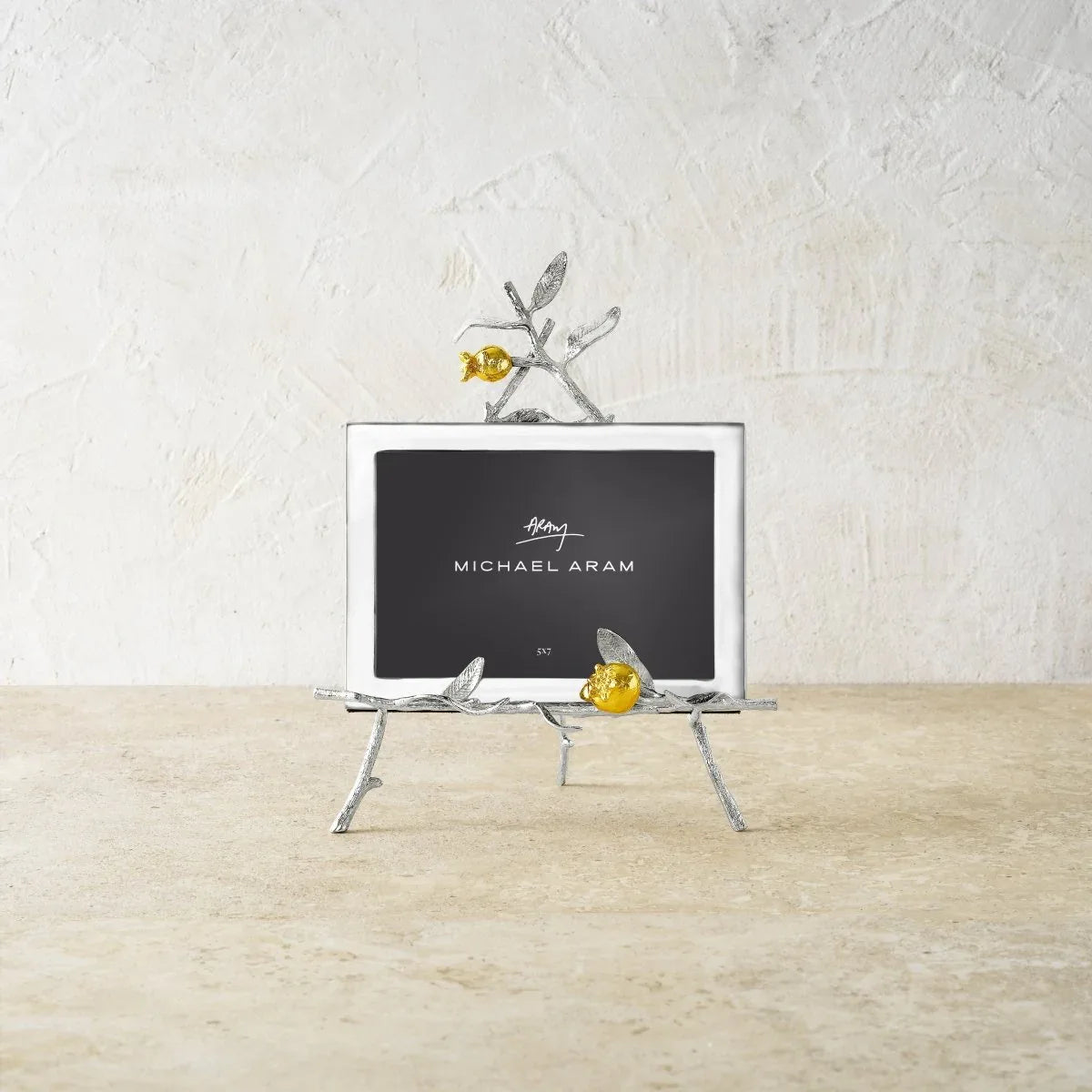 Michael Aram Pomegranate Silver & Gold Easel Frame