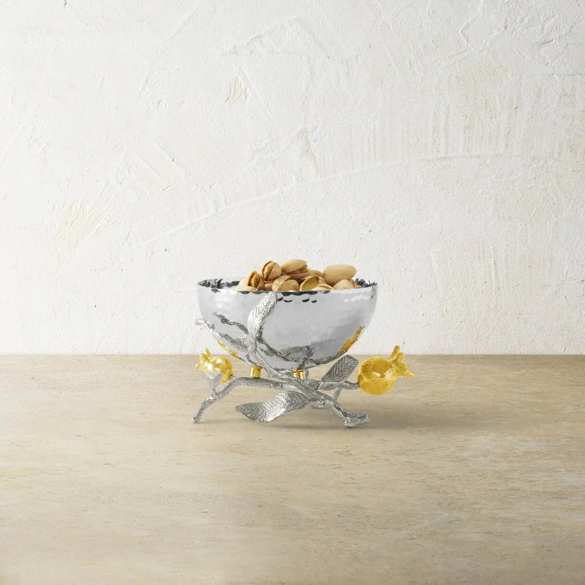 Michael Aram Pomegranate Silver & Gold Nut Bowl