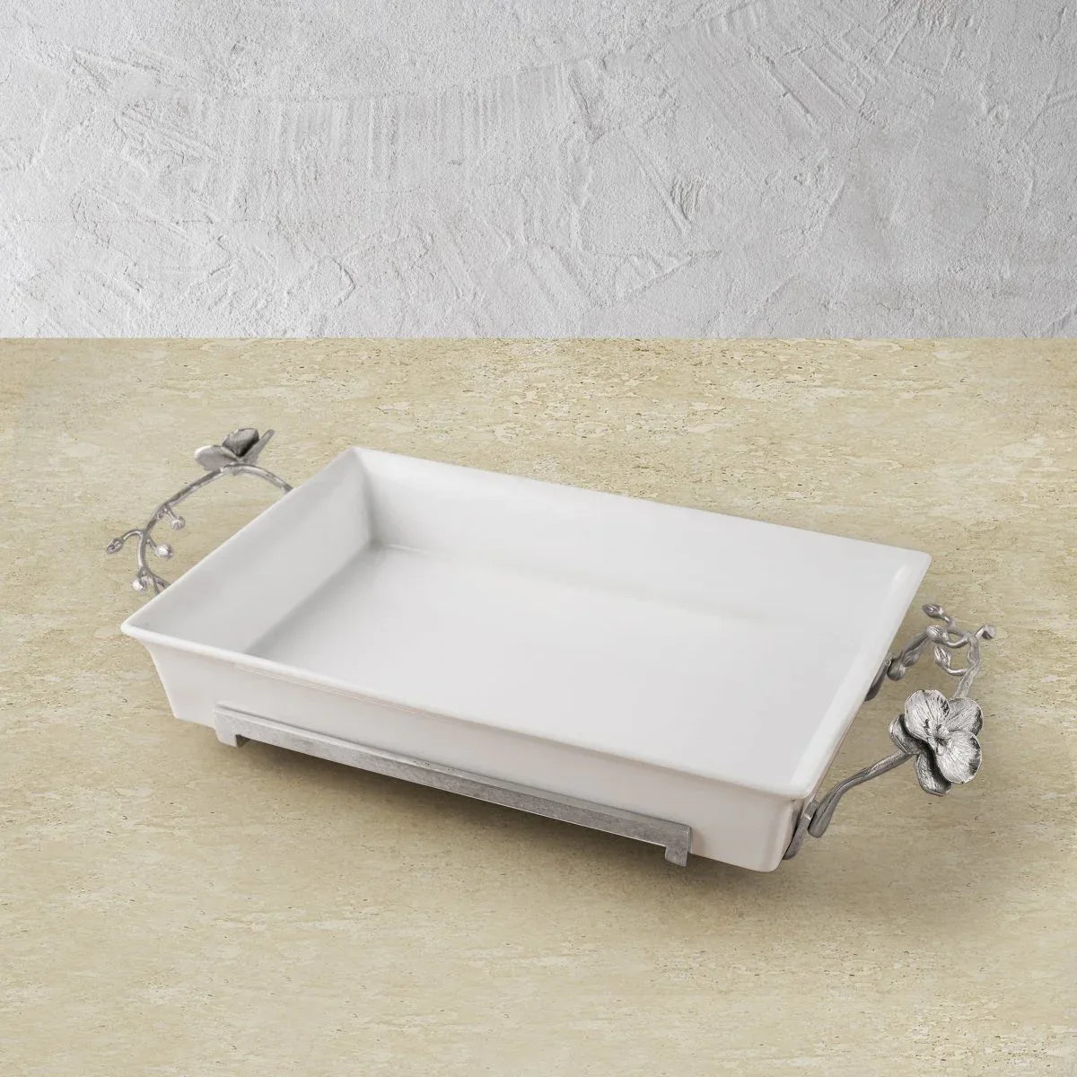 White Orchid Casserole Dish – Michael Aram