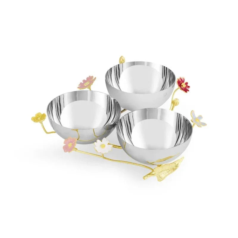 MICHAEL ARAM マイケルアラム 胡蝶蘭のトリオプレート Wildflower Triple Dish – Michael Aram