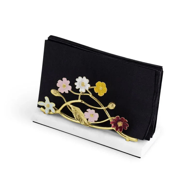 Sampson Mordan　9金　ペンシルホルダー　花柄 Wildflower Vertical Napkin Holder – Michael Aram