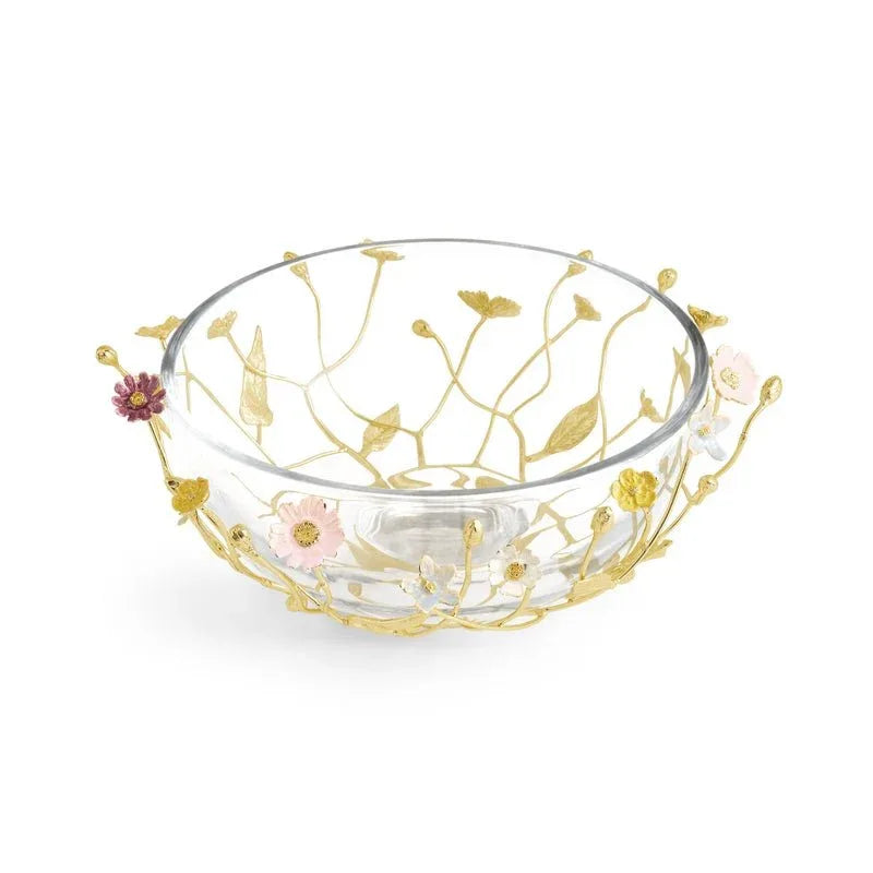 Michael Aram Wildflowers Large Glass Bowl