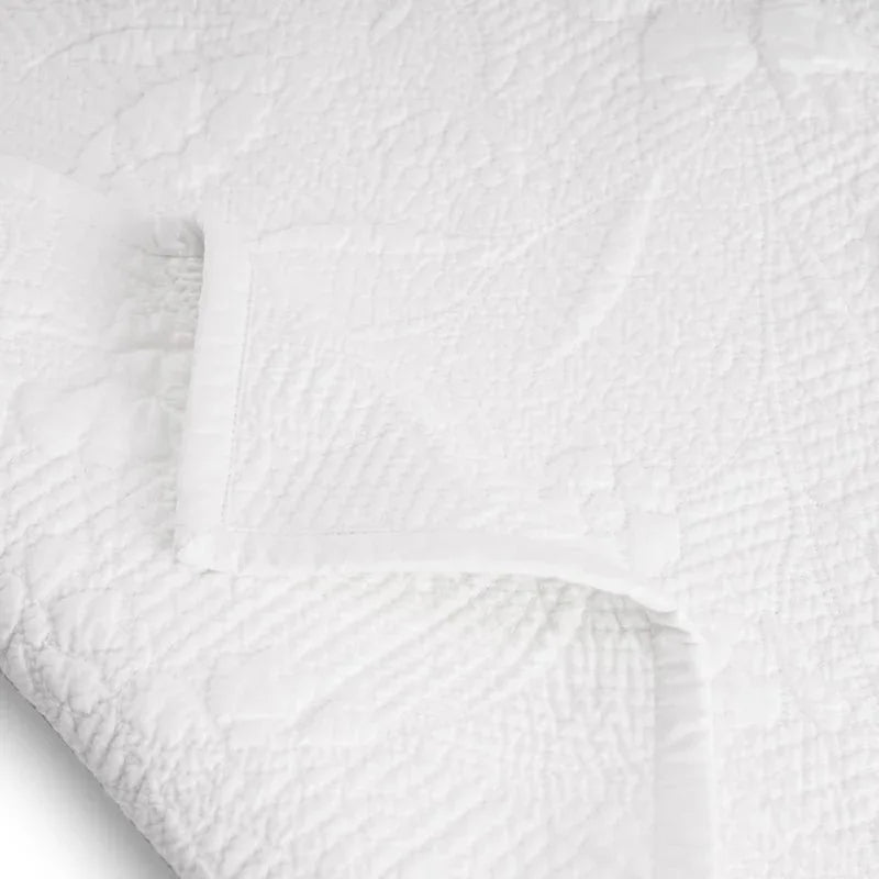 Michael Aram Wildflowers Queen Duvet White