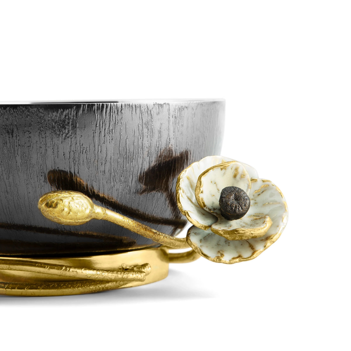 Michael Aram Anemone Nut Dish Detail View