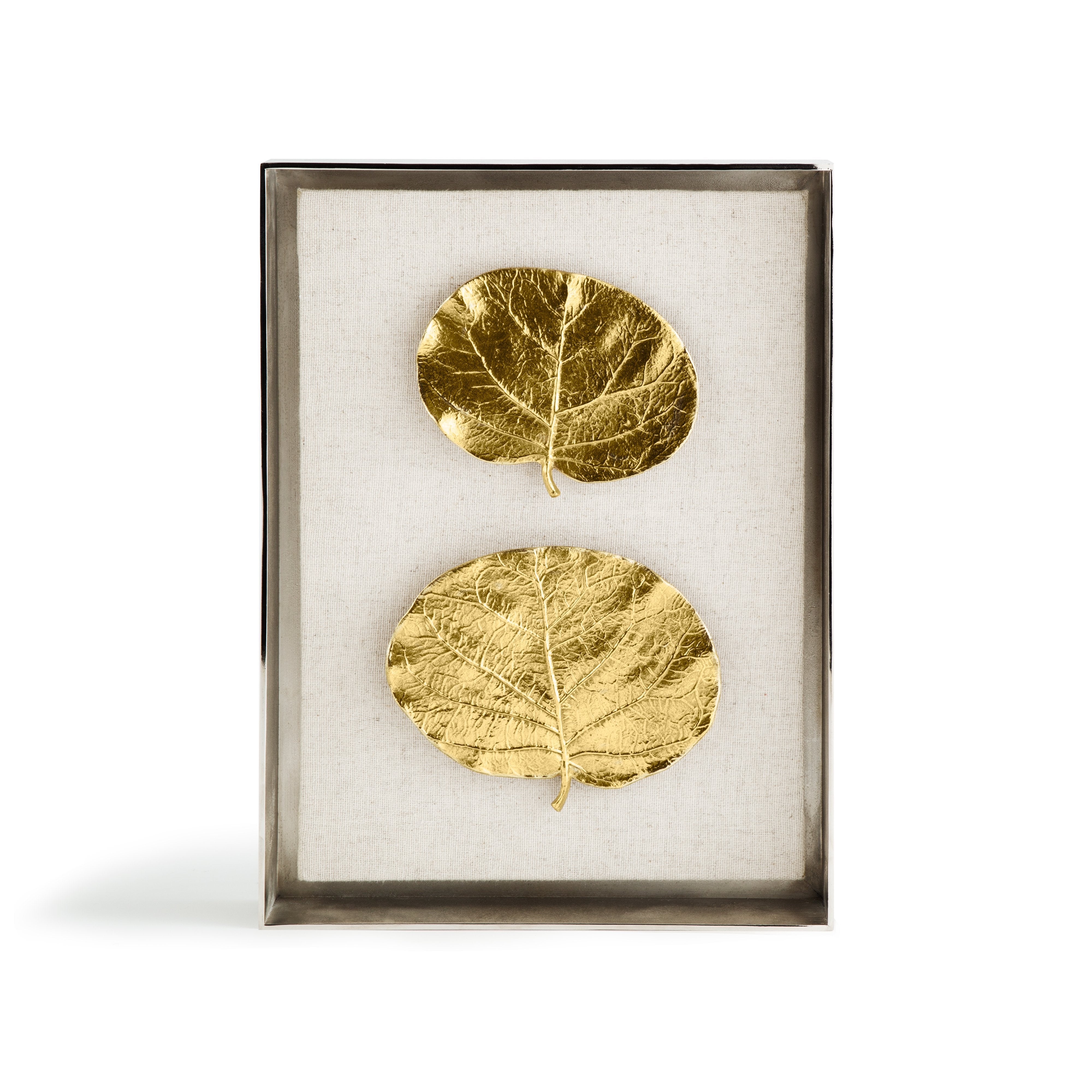 Michael Aram Botanical Leaf newest Gold Trivet new in box