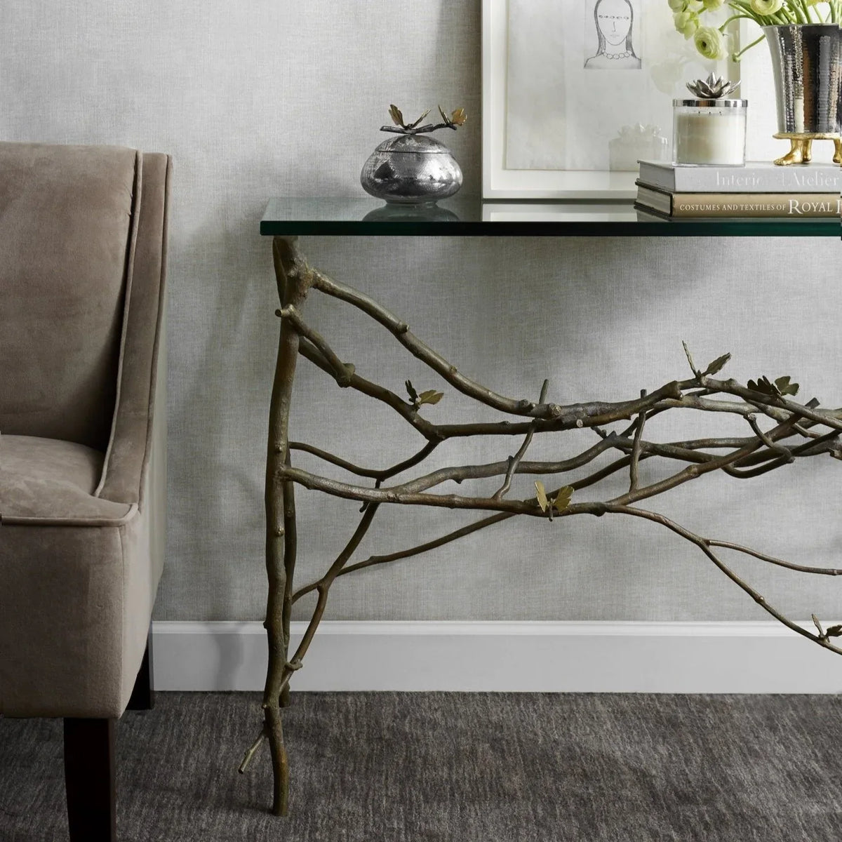 Michael Aram Butterfly Ginkgo Console Table