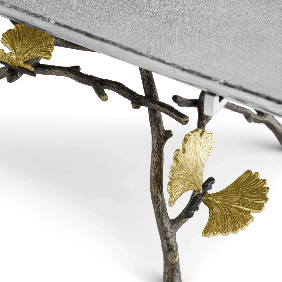 Michael Aram Butterfly Ginkgo Footed Centerpiece Tray