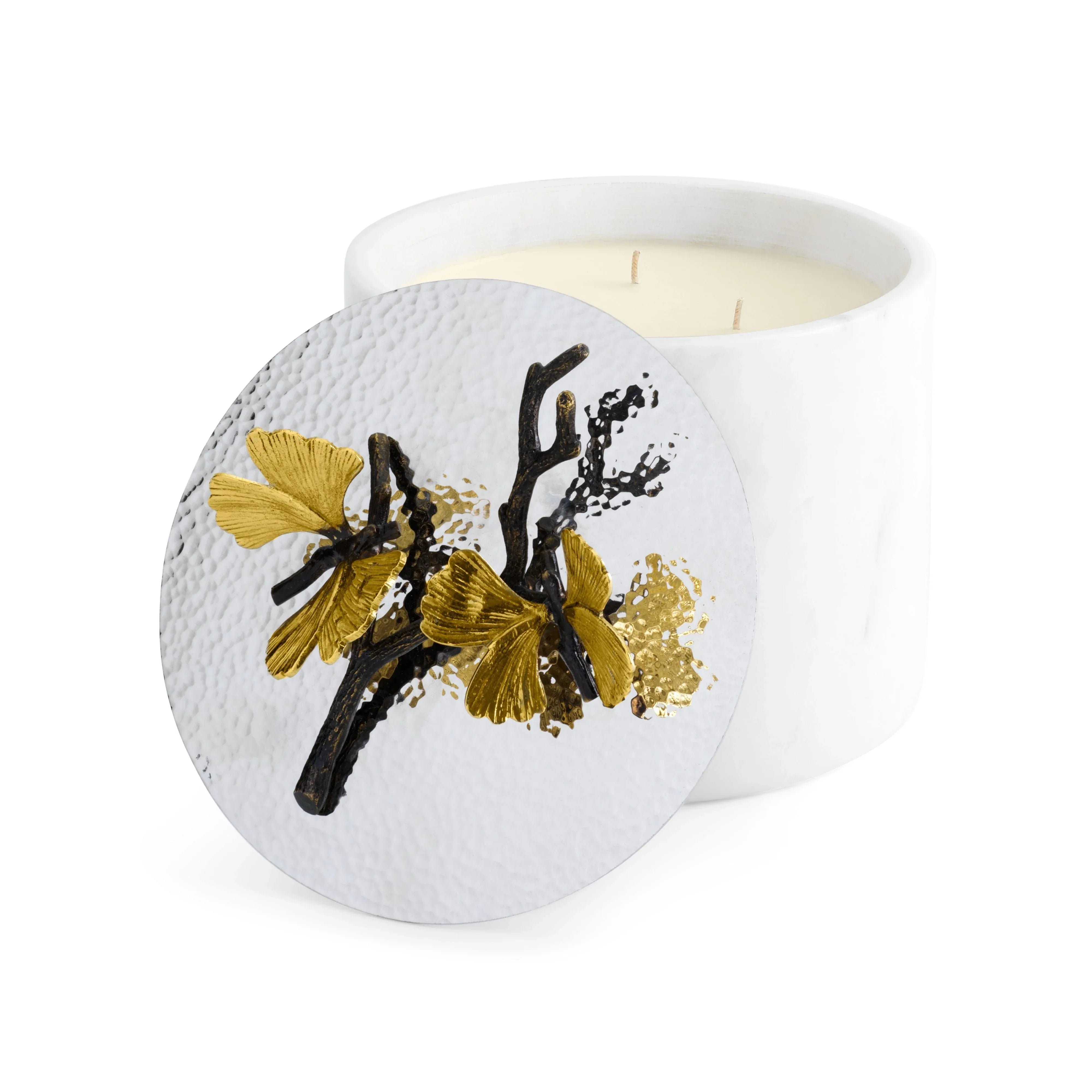 Black Orchid Marble Candle – Michael Aram