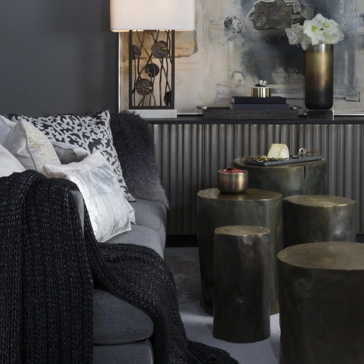 Michael Aram Etched Stool