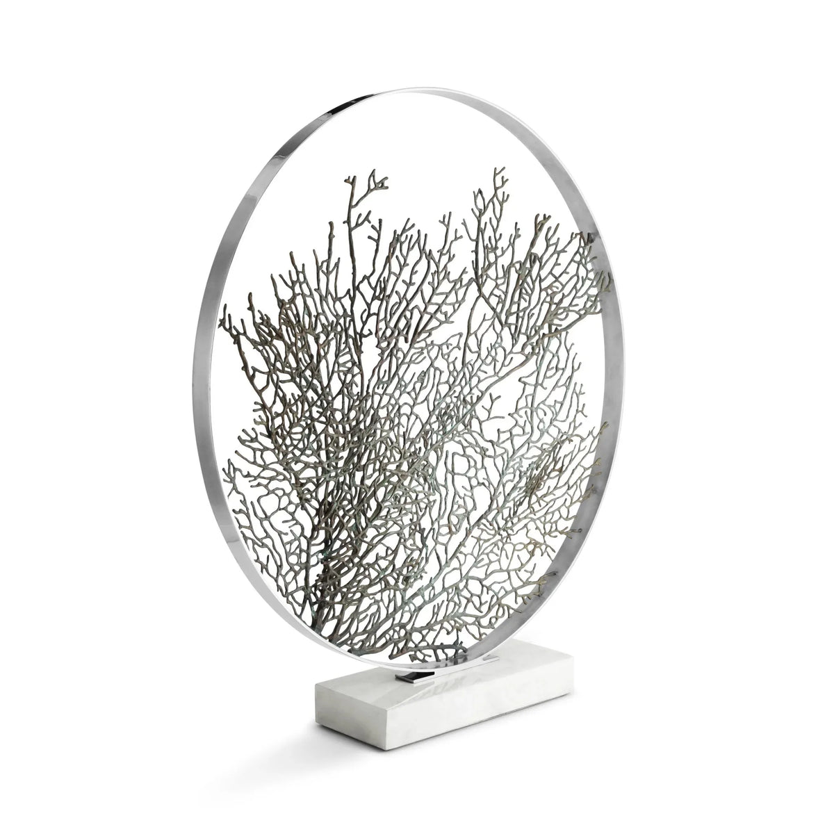 Michael Aram Fan Coral 32" Moon Gate Sculpture