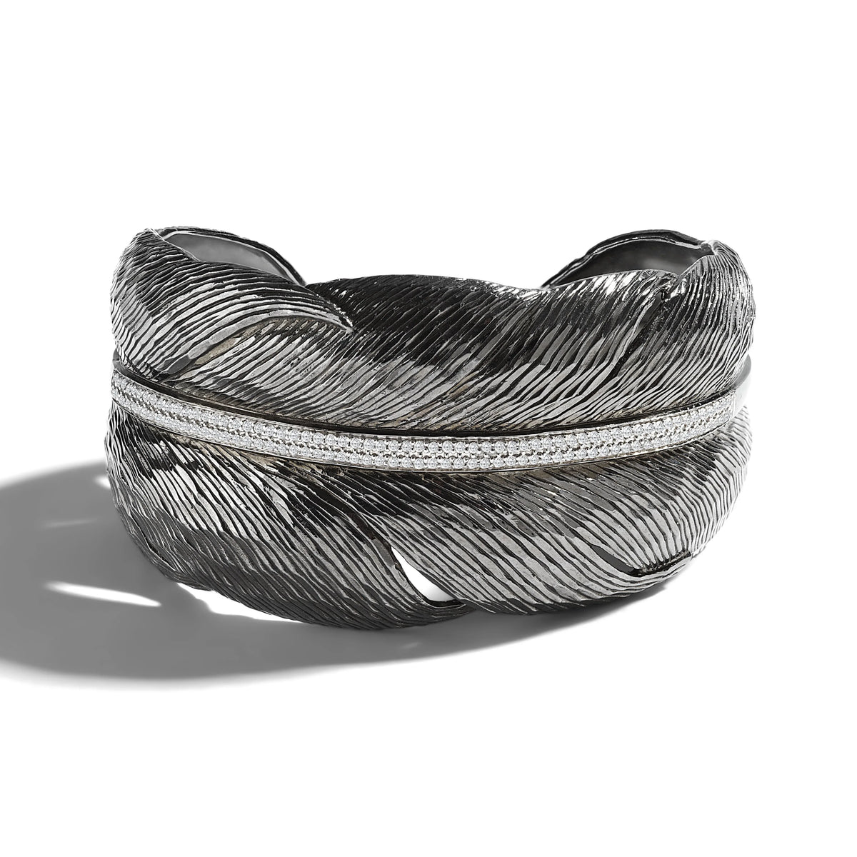 Michael Aram Feather Cuff with Diamonds