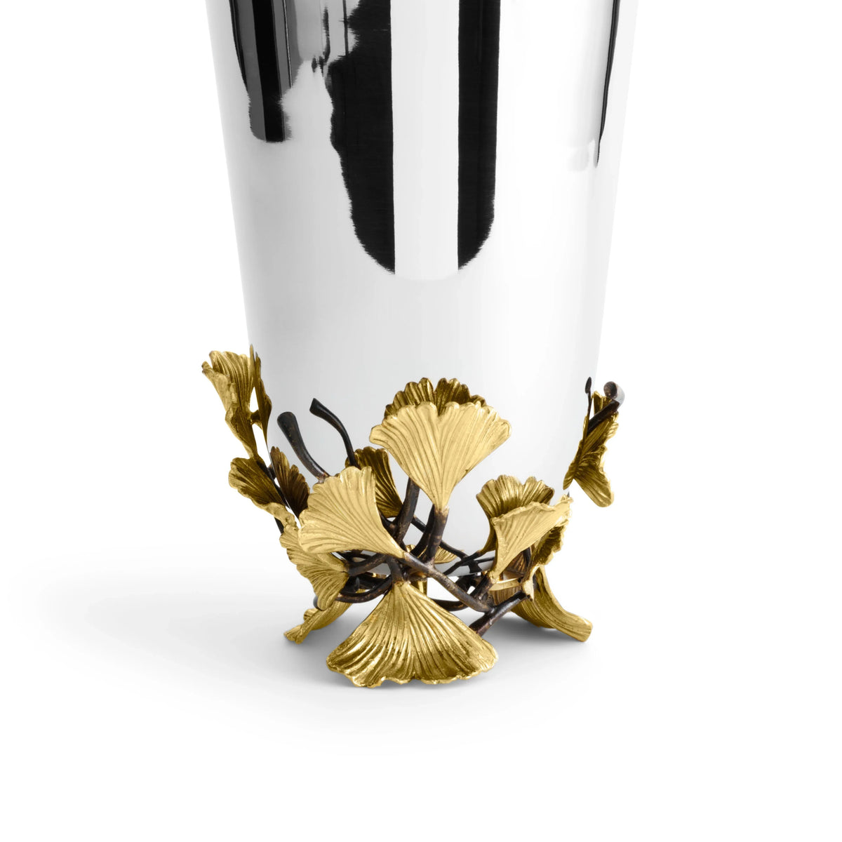 Michael Aram Golden Ginkgo Vase
