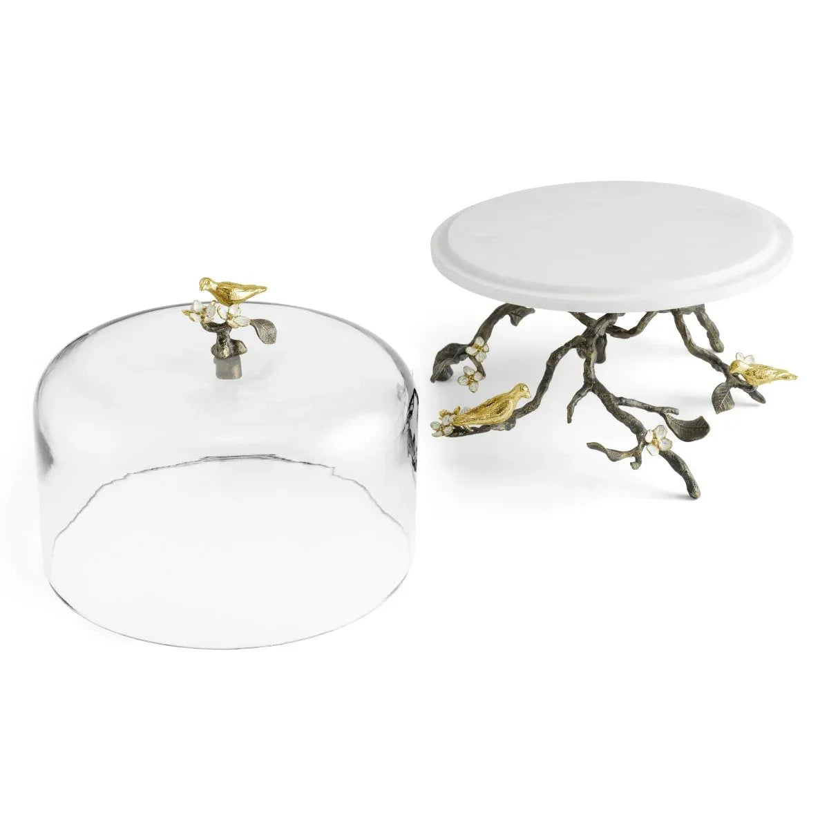 Michael Aram Lovebirds Cake Stand with Dome