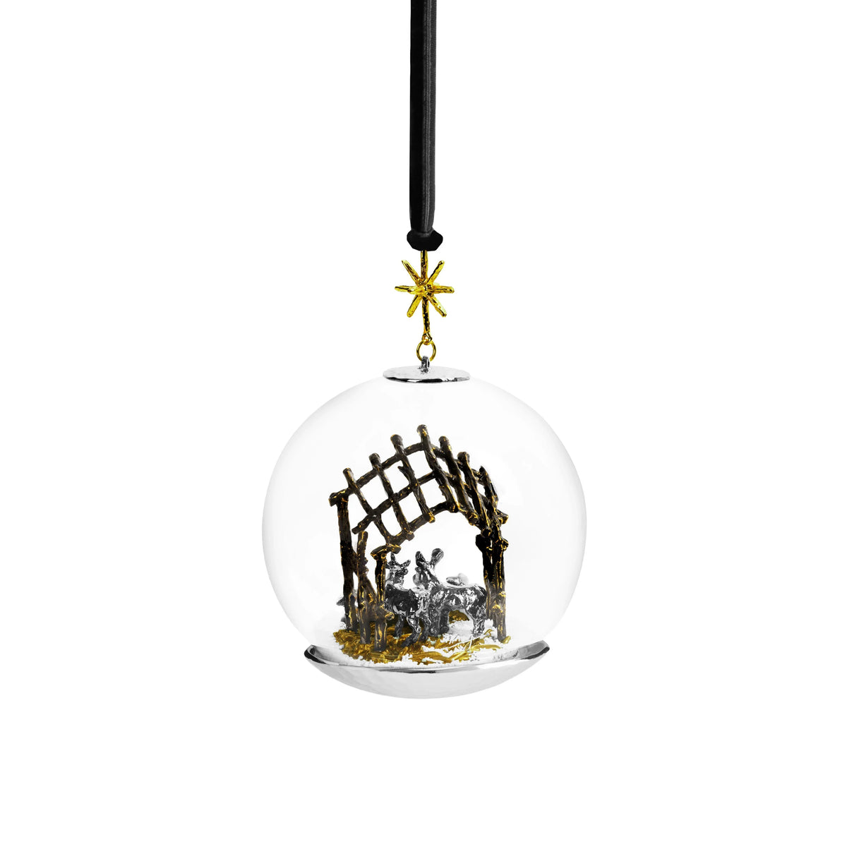 Michael Aram Manger Snow Globe Ornament