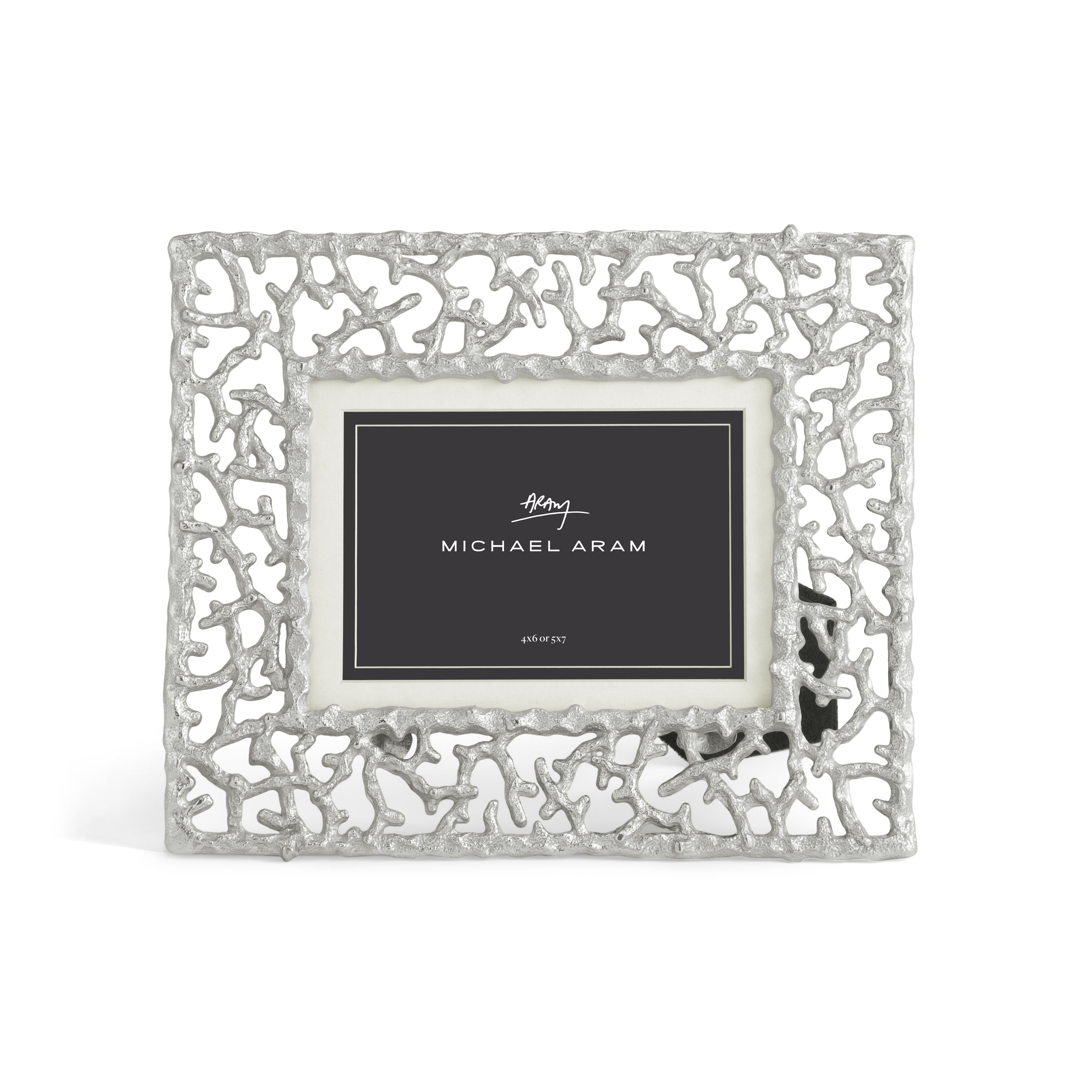 White Coral Design Tabletop Frame, 4x6