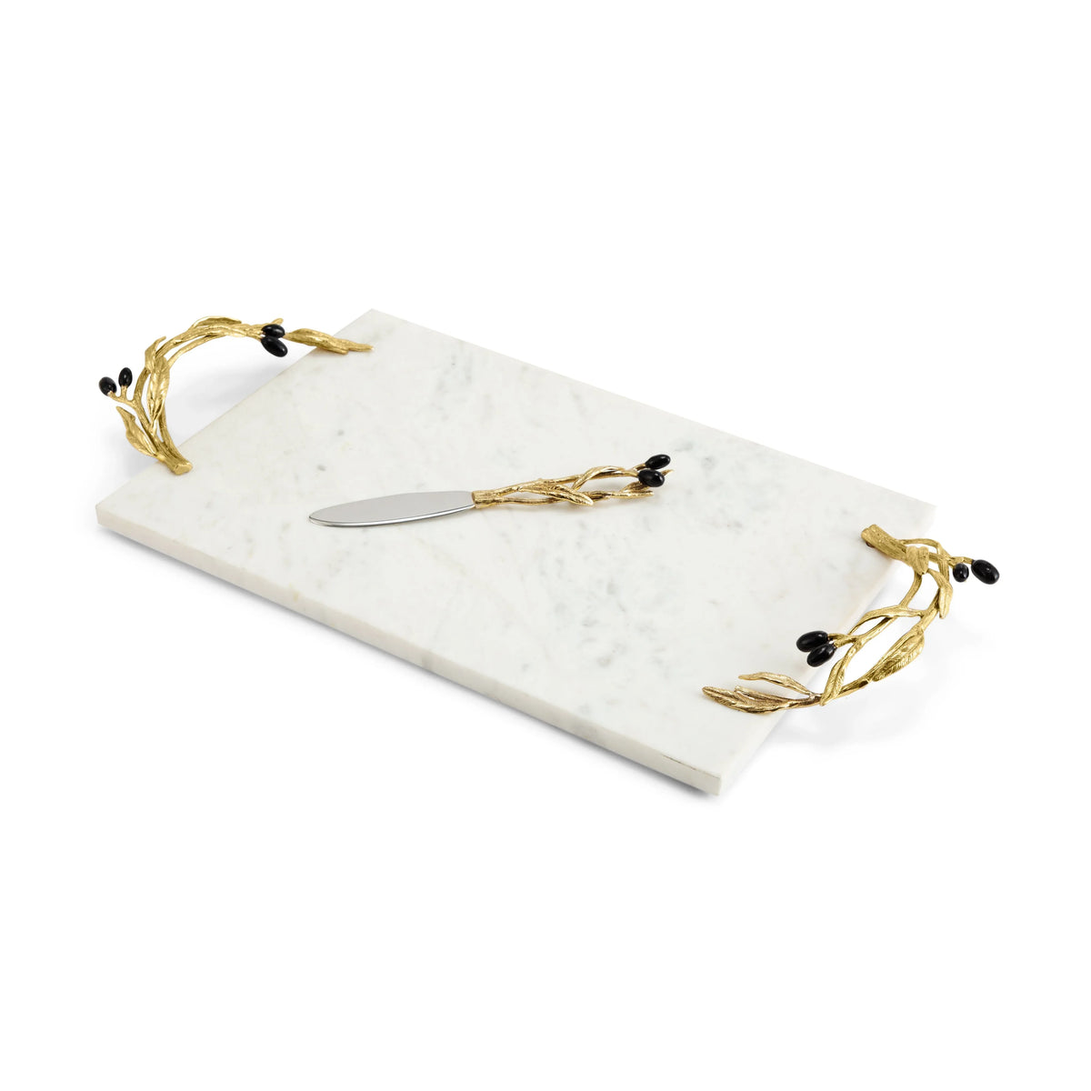Michael Aram Olive Branch Cheeseboard with Knife