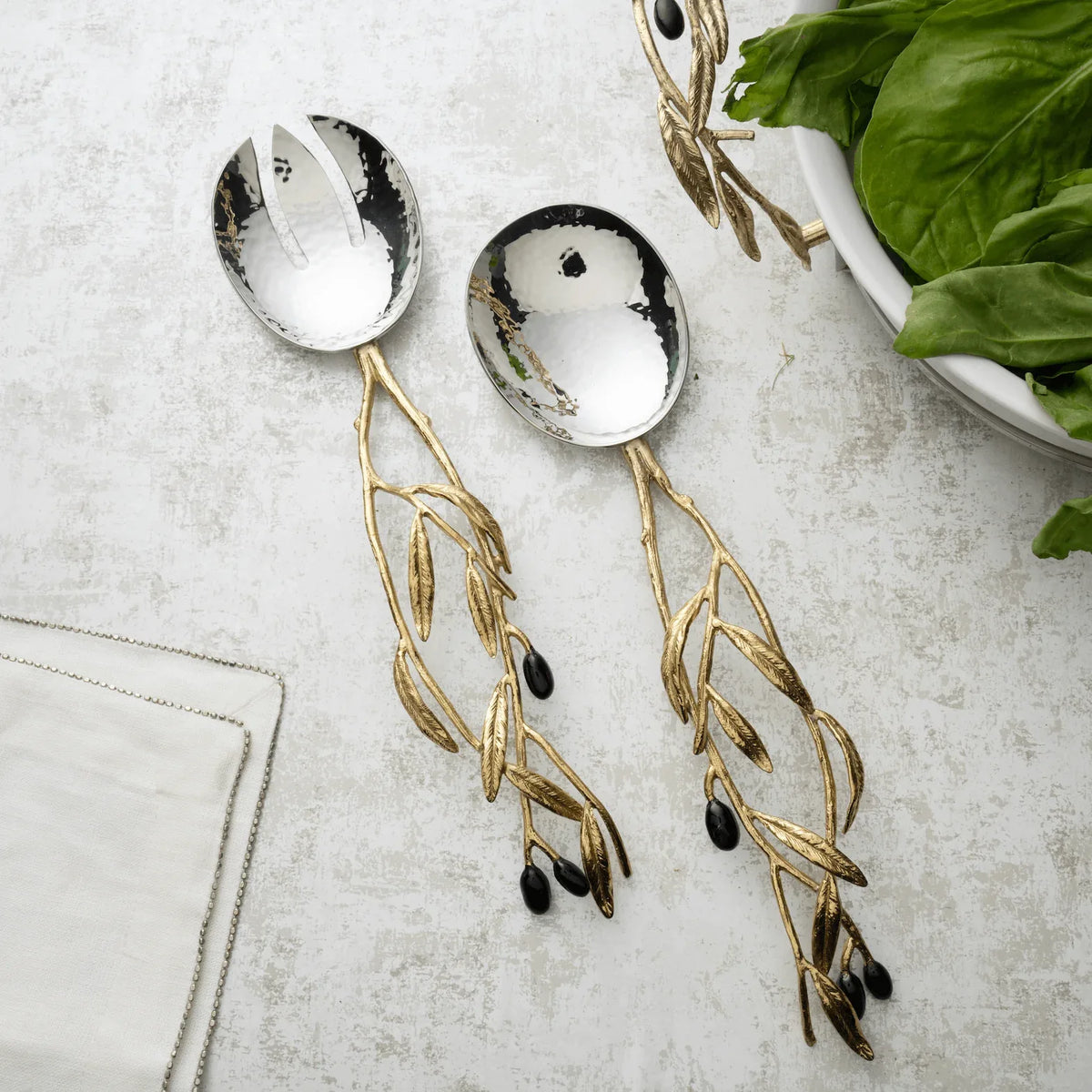 Michael Aram Olive Branch Serving Set