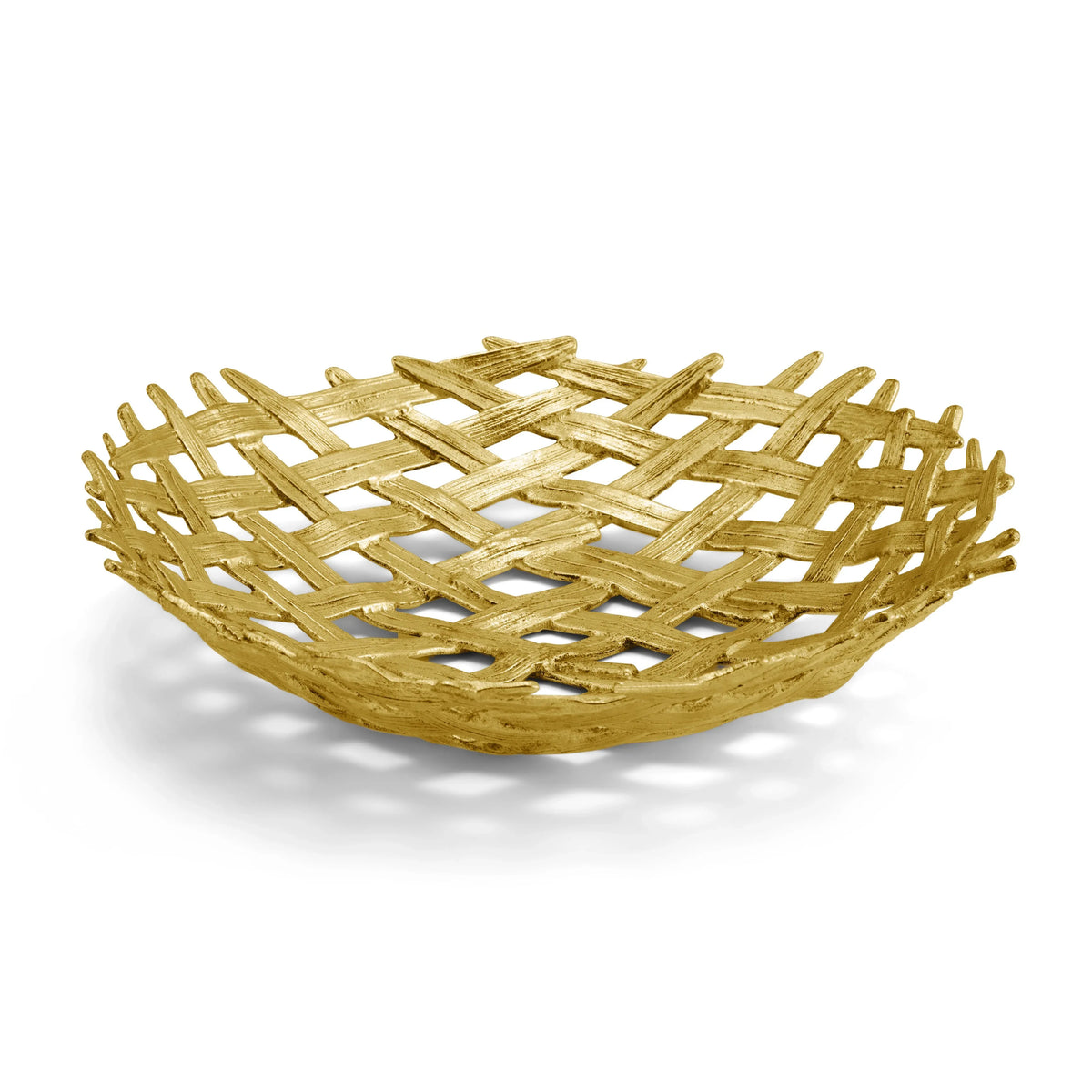 Michael Aram Palm Centerpiece Shallow Bowl
