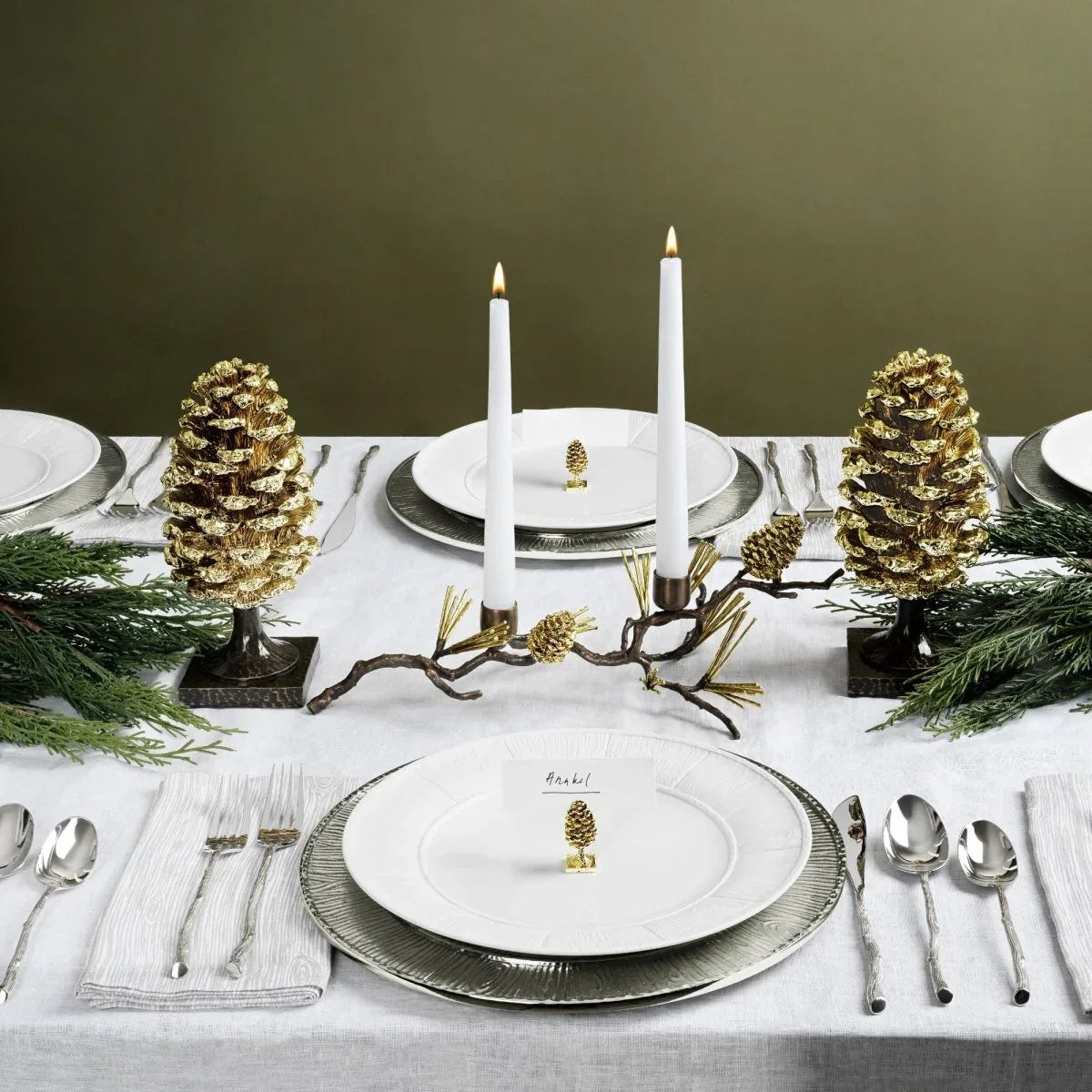 Michael Aram Pine Cone Stocking Holder