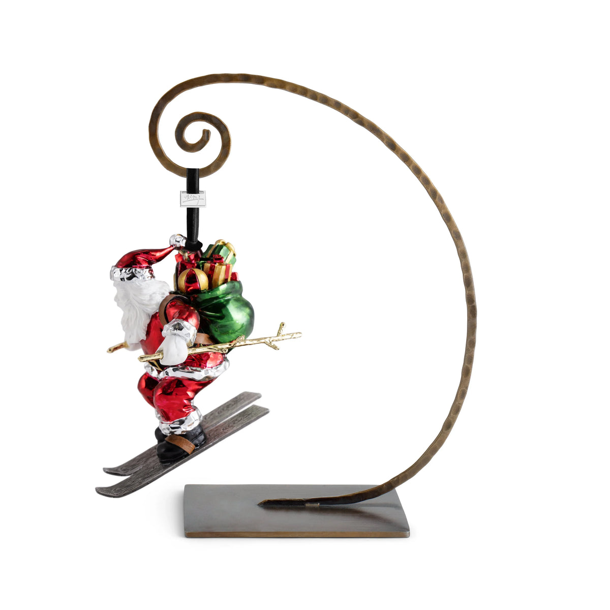 Michael Aram Skiing Santa Ornament