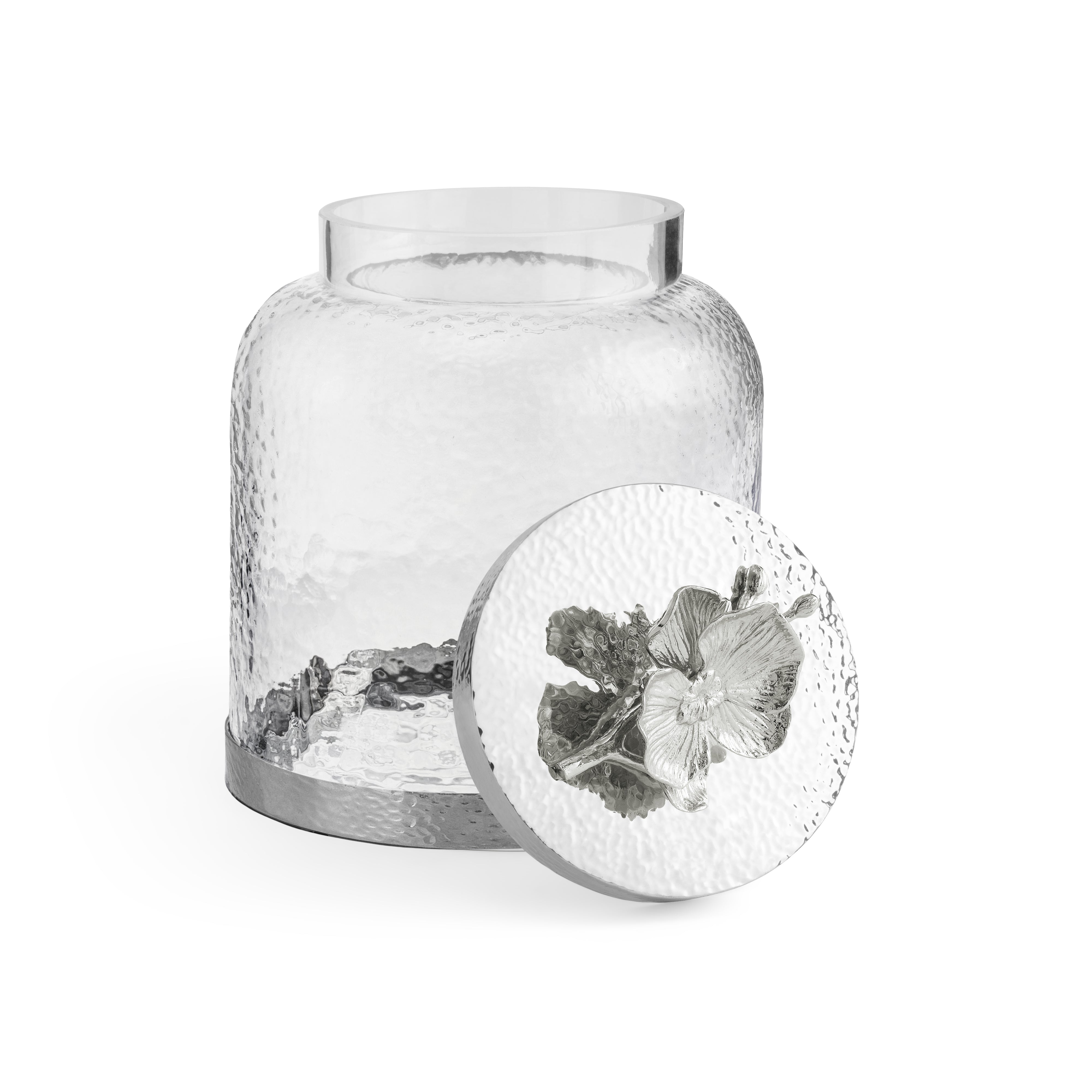 White Orchid Cookie Jar Michael Aram