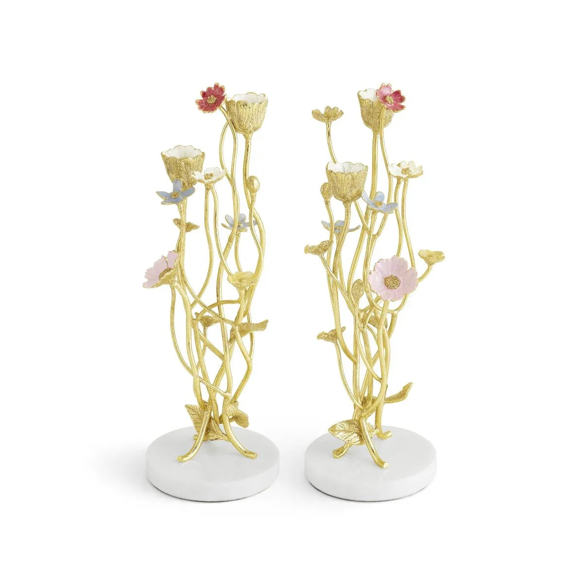 Michael Aram Wildflowers Candleholders S/2