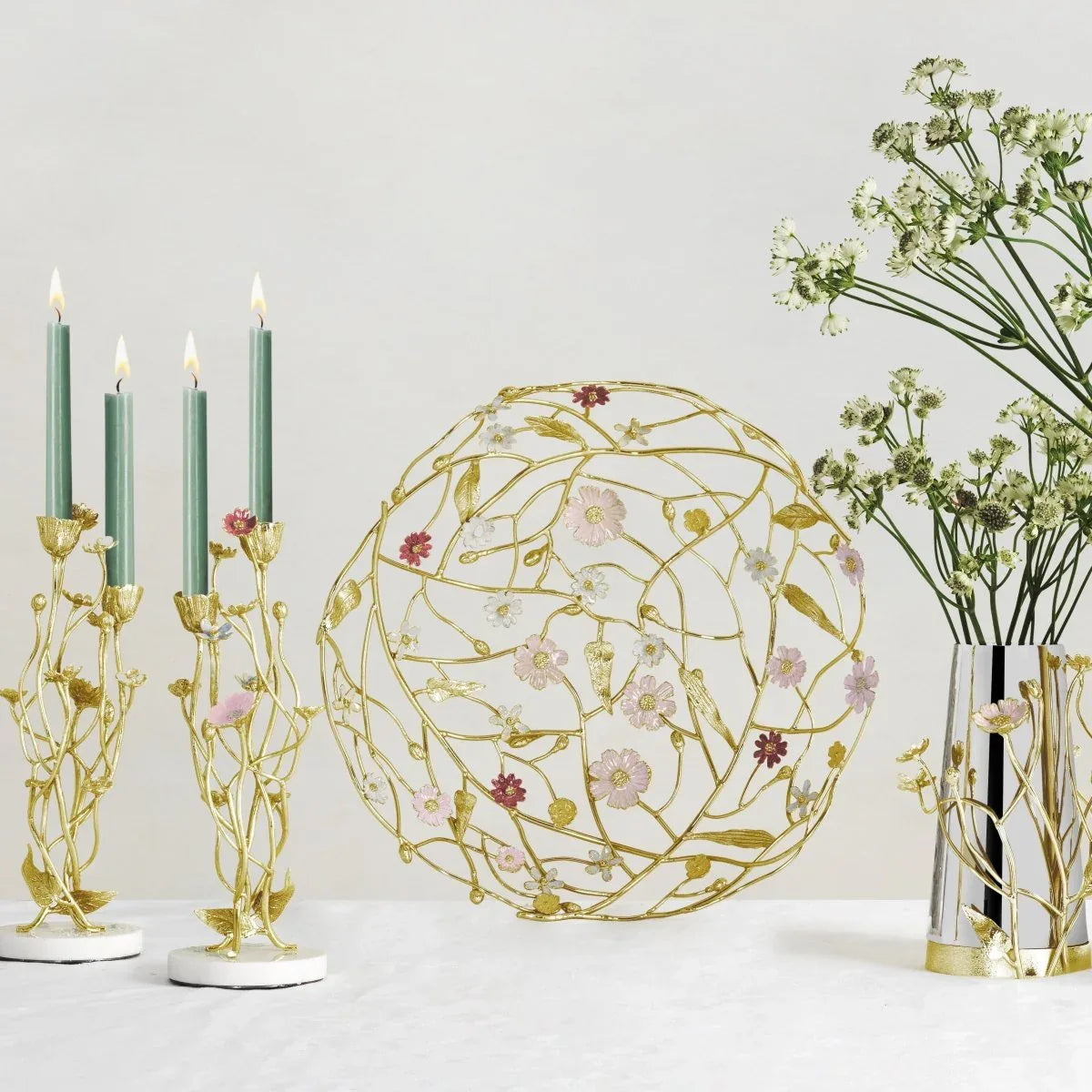 Michael Aram Wildflowers Centerpiece Basket
