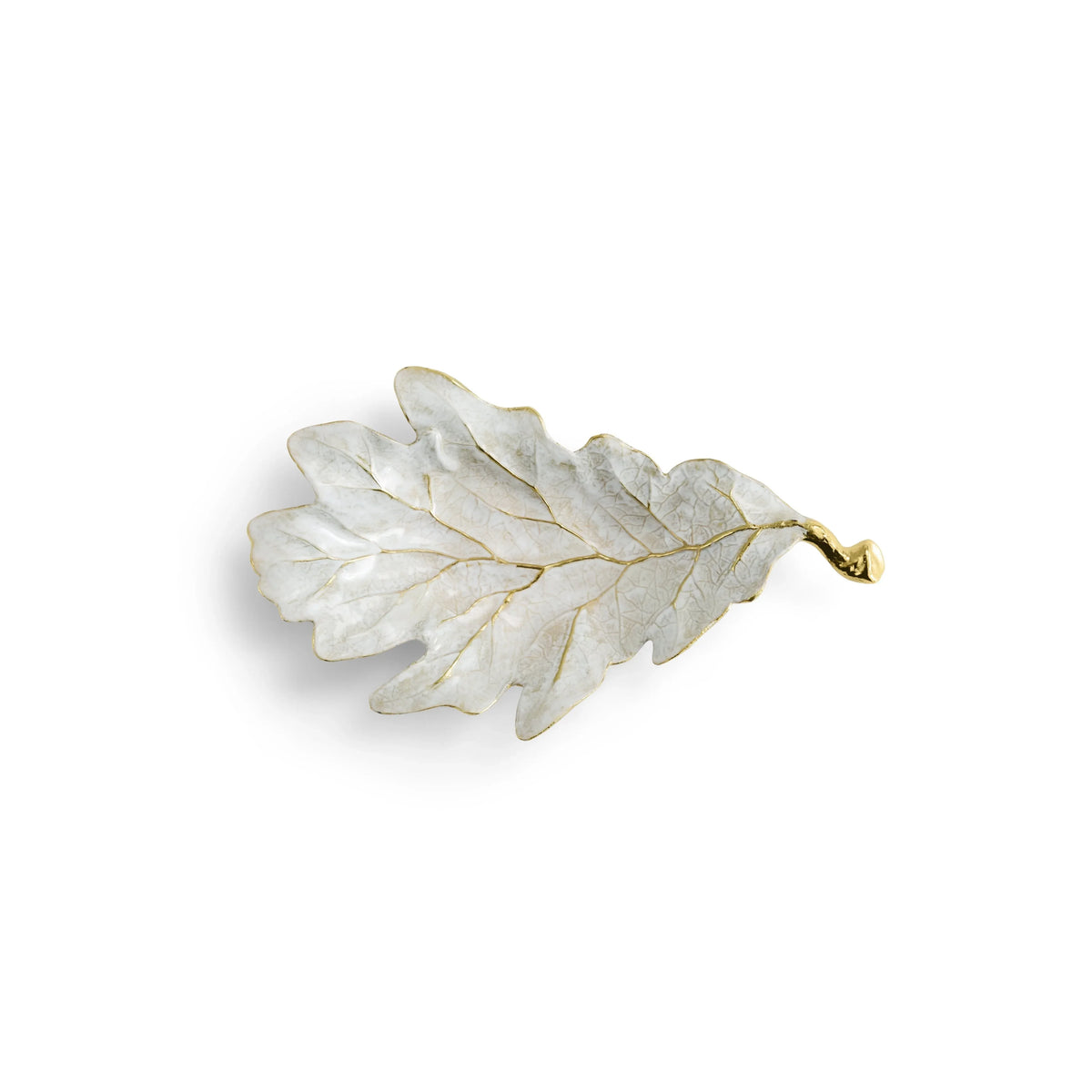 Michael Aram Winter Leaves Red Oak Dish