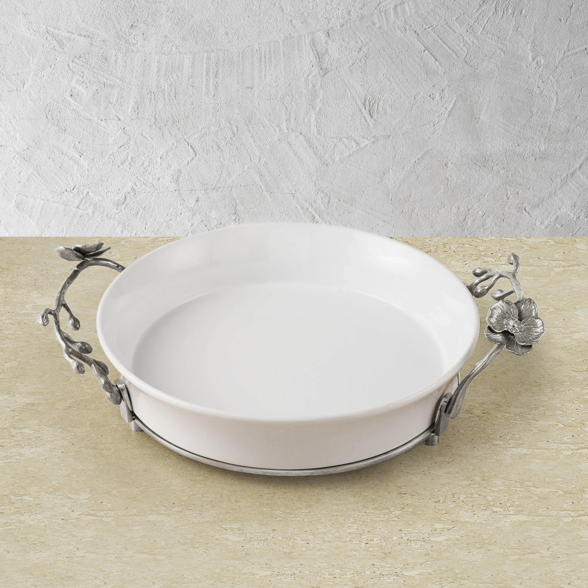 Michael Aram White Orchid Pie Dish