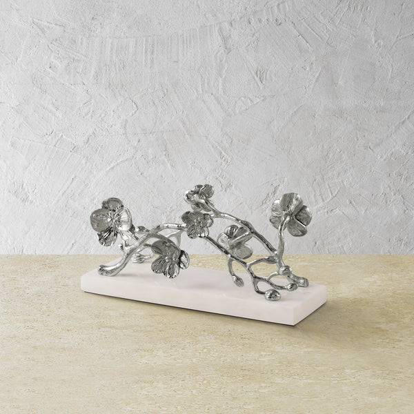 White Orchid Vertical Napkin Holder