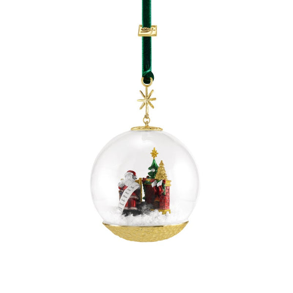 Santa by the Fireplace Ornament