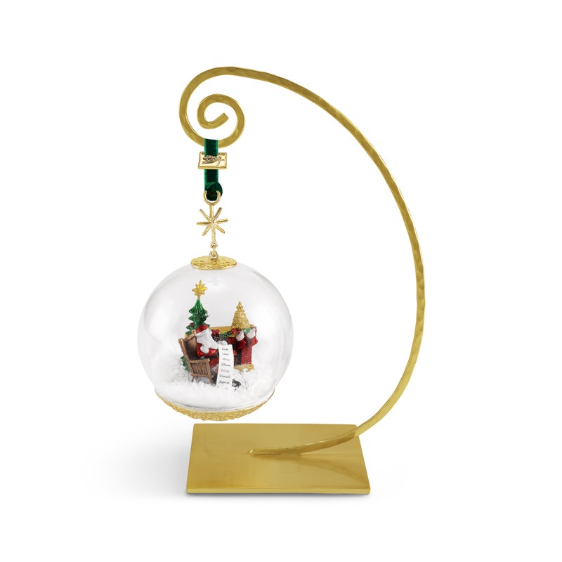 Santa by the Fireplace Ornament